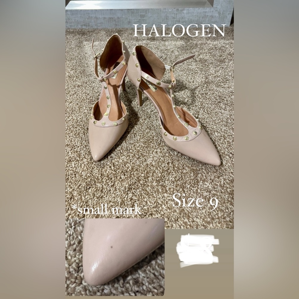 Halogen studded heels